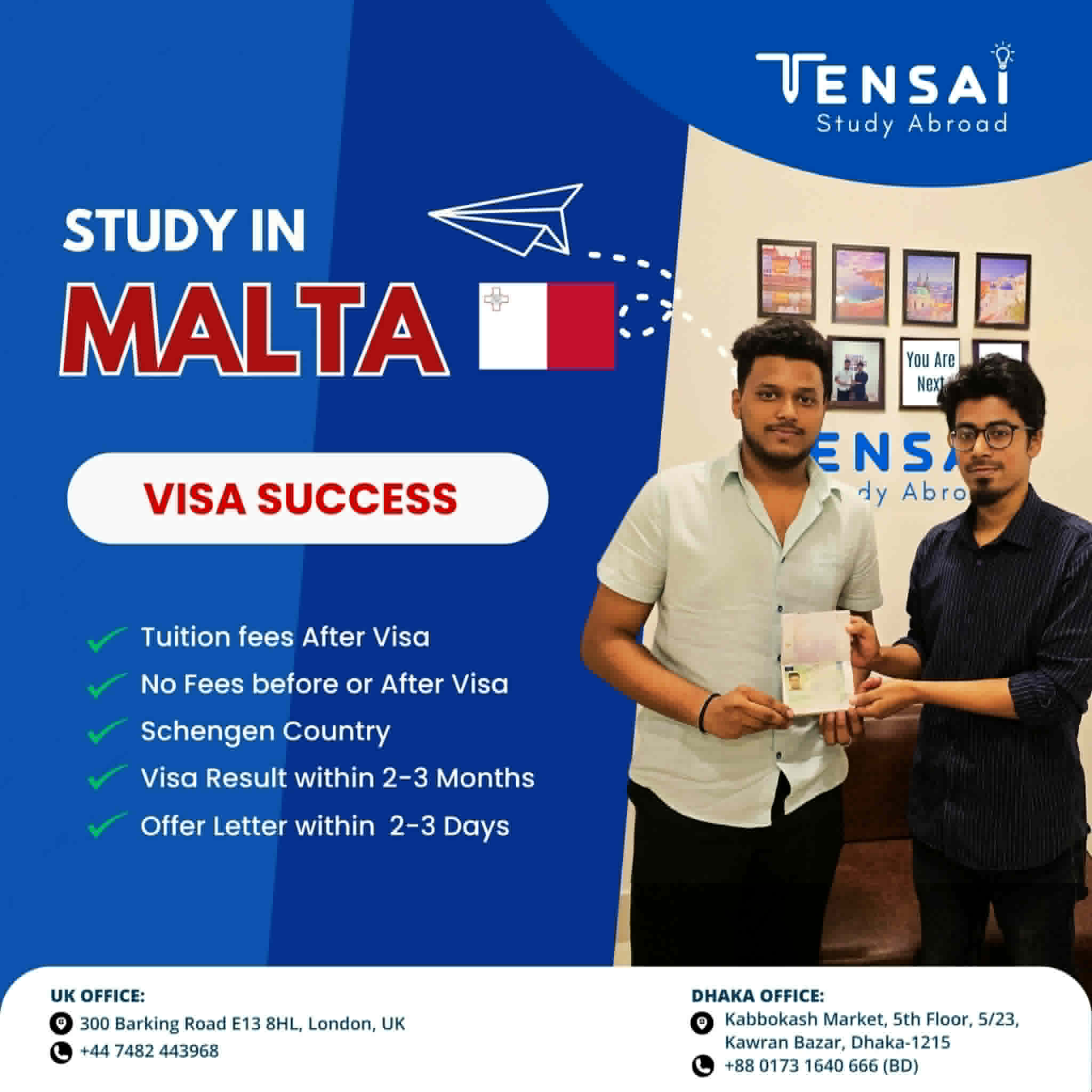 Tensai Study Abroad success story 4