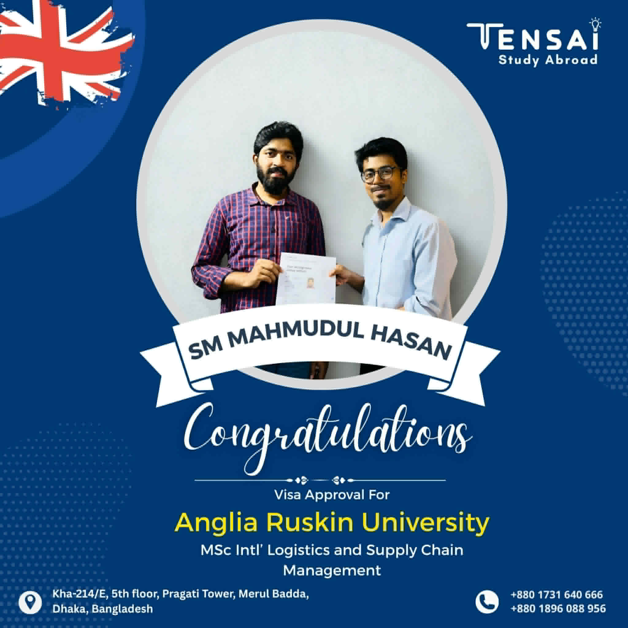 Tensai Study Abroad success story 5